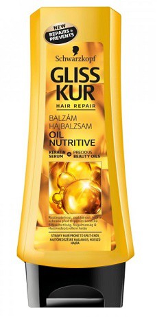 Gliss Kur Balzám 200ml Oil Nutritive | Kosmetické a dentální výrobky - Vlasové kosmetika - Šampony na vlasy